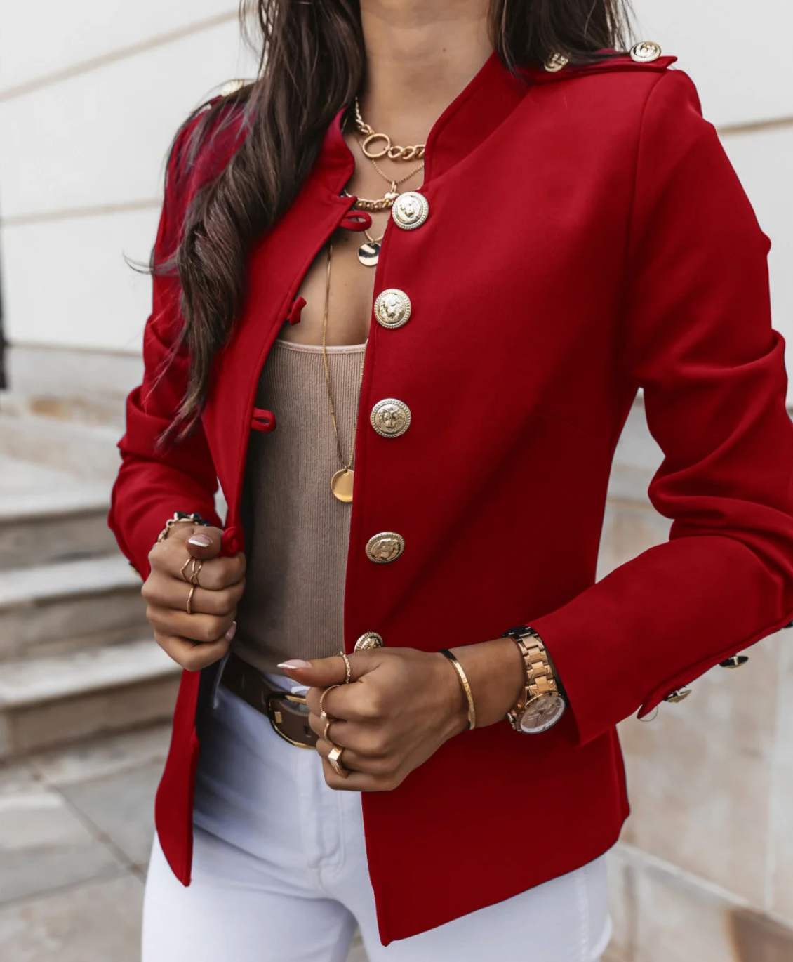 Veste d'automne femme élégante moderne