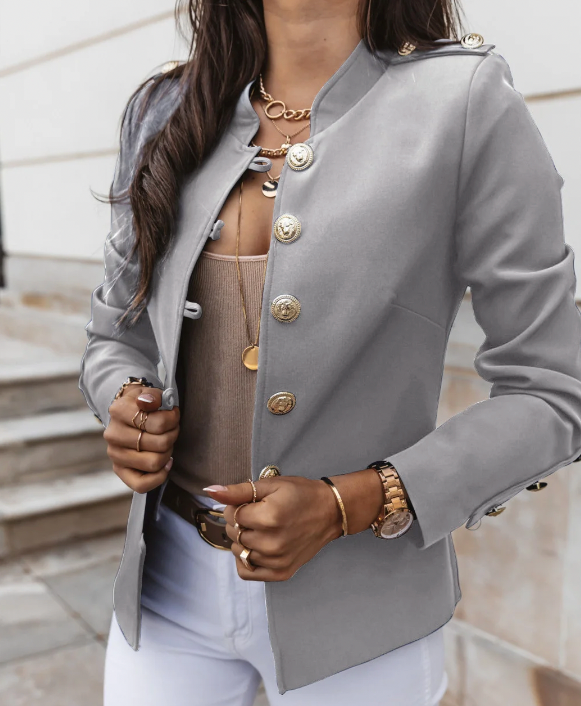 Veste d'automne femme élégante moderne