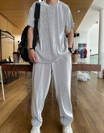 Modisches T-Shirt-Hose-Set Elegant - IdealeKleiden