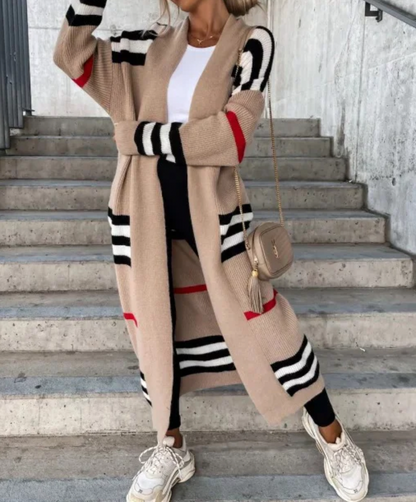 Stylischer Herbst-Cardigan Lang Mantel Damen - IdealeKleiden
