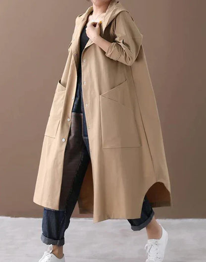 Manteau Hiver Long Chaud Élégant