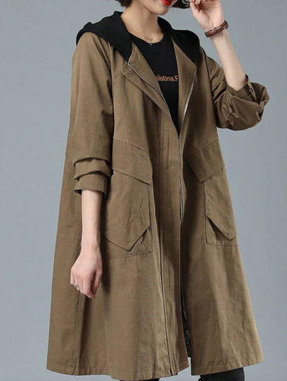 Manteau Hiver Long Chaud Élégant