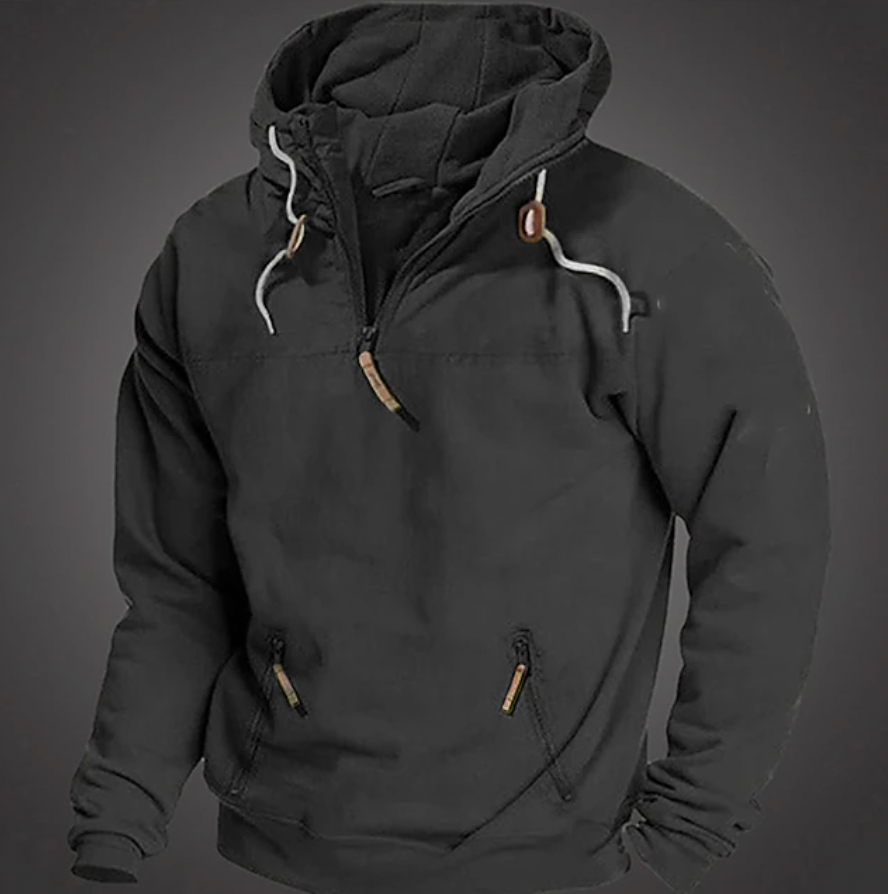 Sweat à capuche pour homme chaud, confortable, avec poches