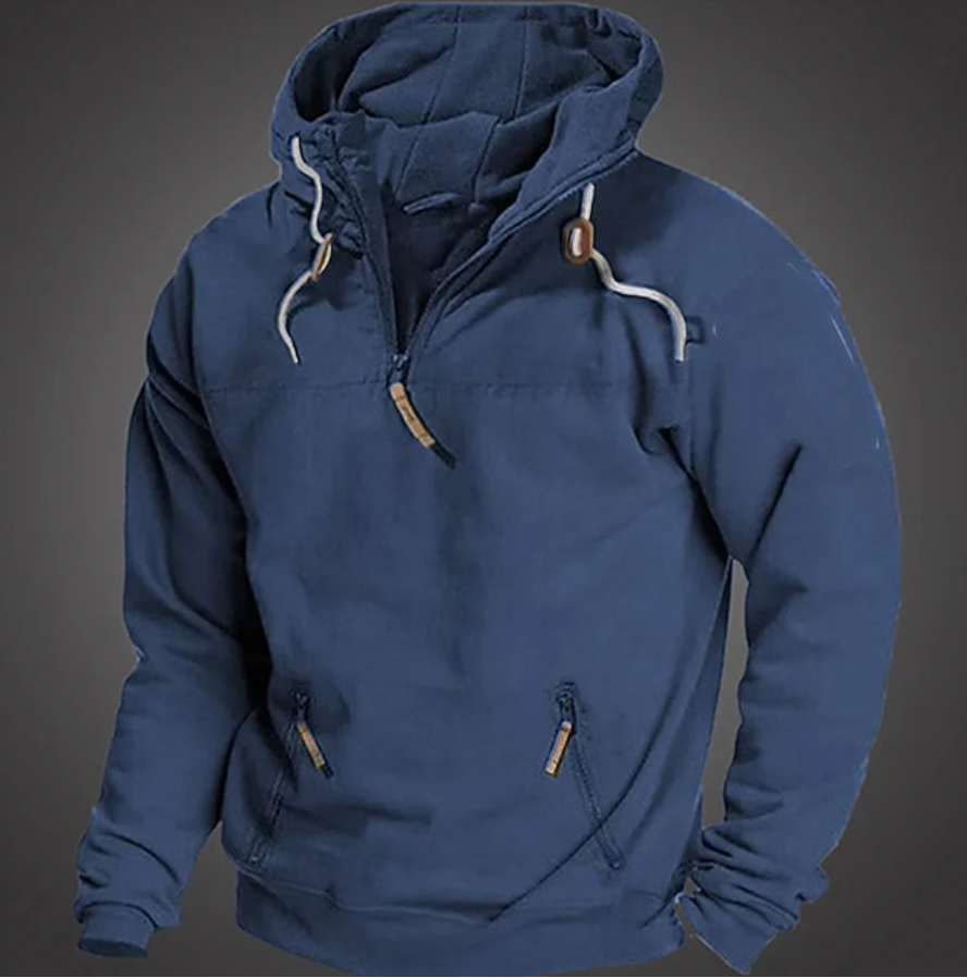 Sweat à capuche sportif pour homme avec cordon de serrage