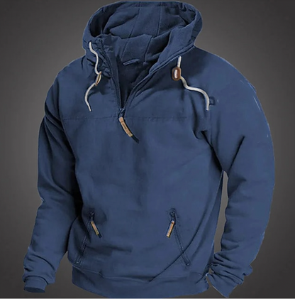 Sweat à capuche sportif pour homme avec cordon de serrage