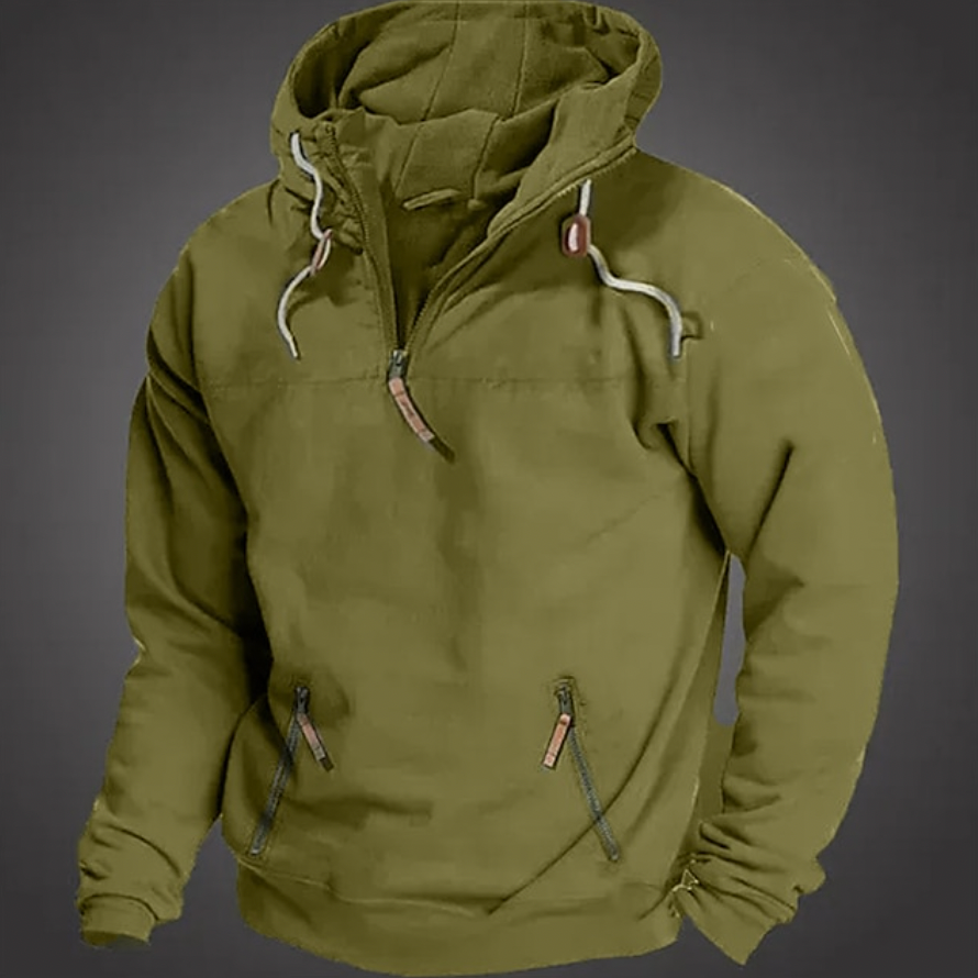 Sweat à capuche sportif pour homme avec cordon de serrage
