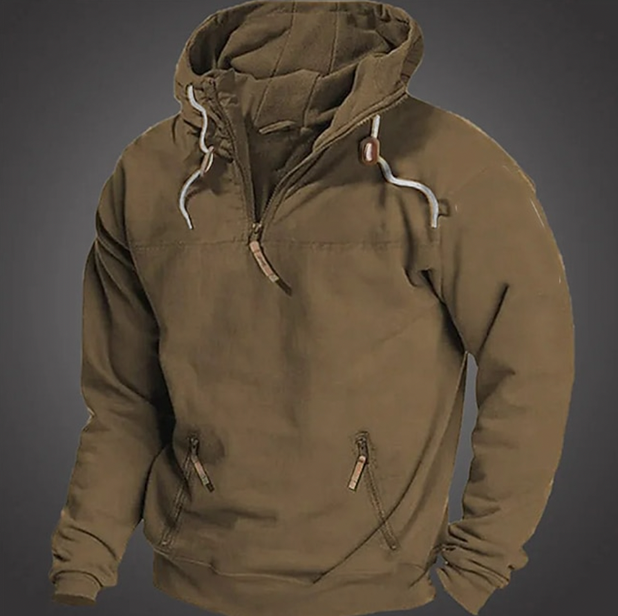 Sweat à capuche sportif pour homme avec cordon de serrage