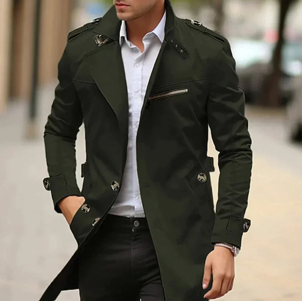 Trench-coat homme élégant printemps moderne