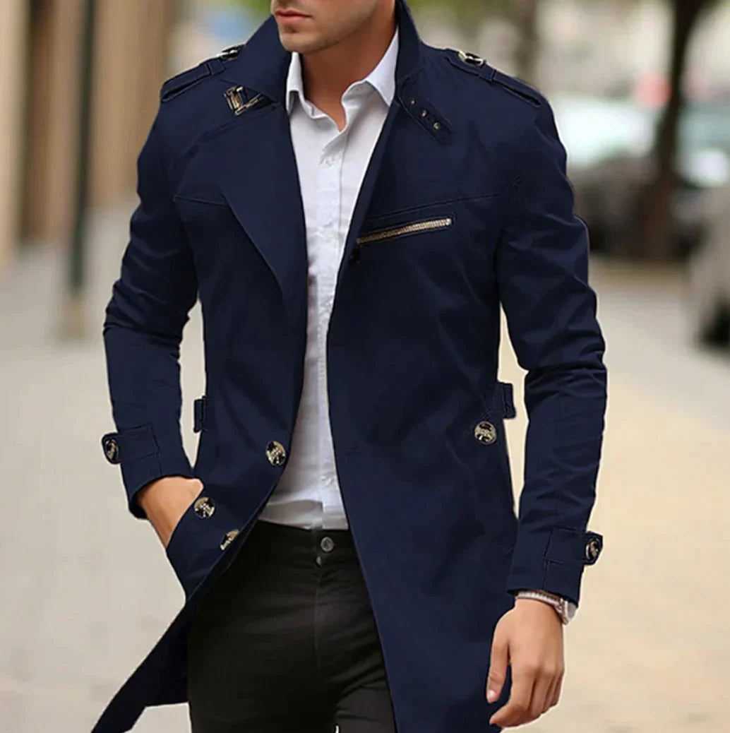 Trench-coat homme élégant printemps moderne