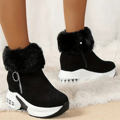 Mary - Bottes d'Hiver Souples Femme Chaudes et Confortables