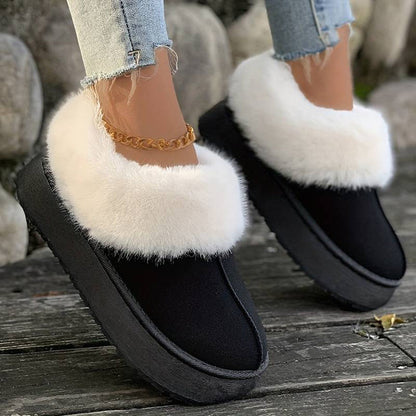 Chaussures d'hiver de luxe chaudes pour femme