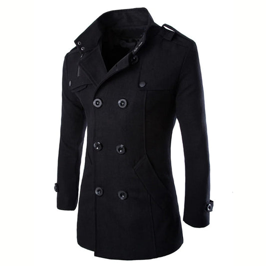 Maßgeschneiderte Herrenjacke Wolle Doppelreihner Klassisch - IdealeKleiden