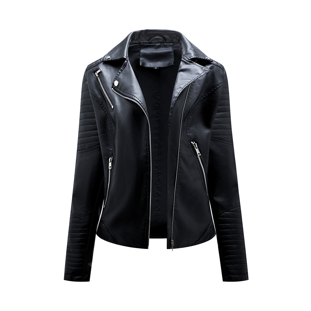 Veste en cuir tendance automne