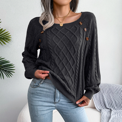 Pull-over élégant pour femme à manches longues