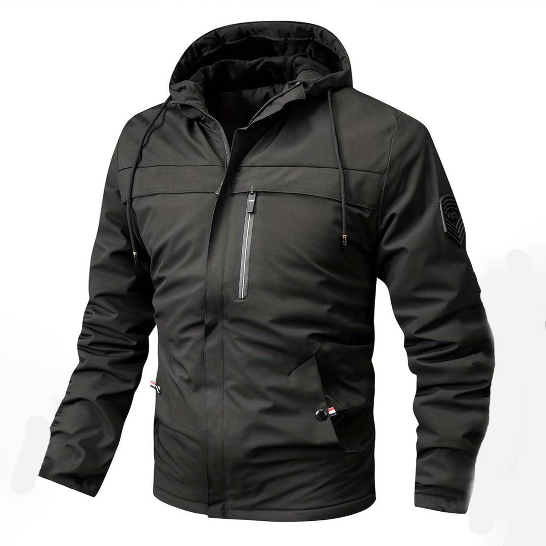 Coupe-vent Homme Noir Confortable Chaud Isolant