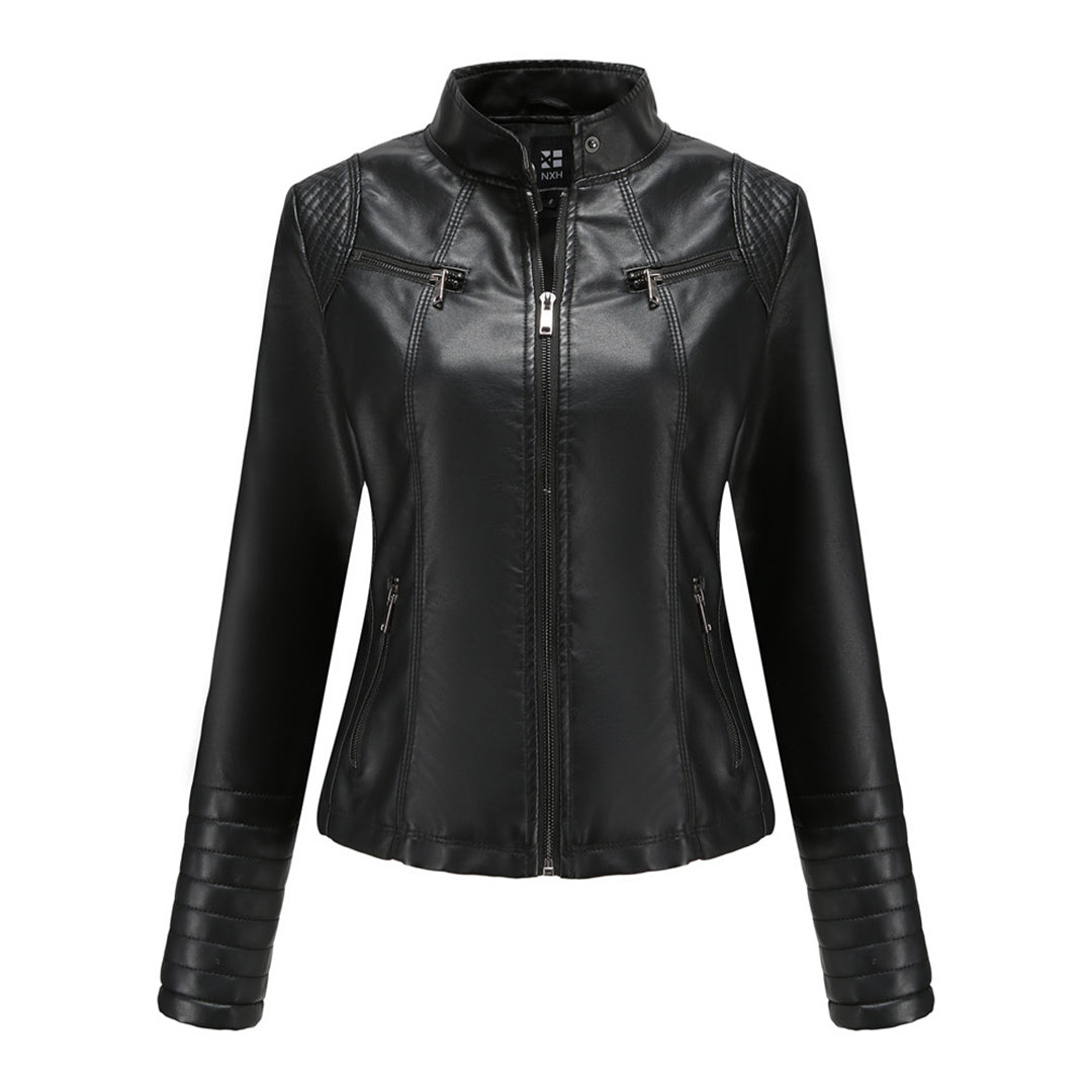 Veste en cuir femme design tendance automne