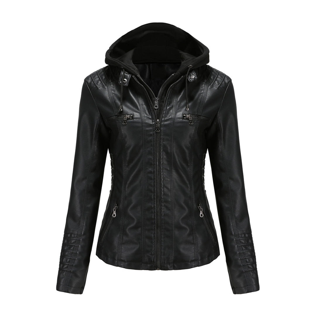 Automne Veste en cuir style tendance pour femme