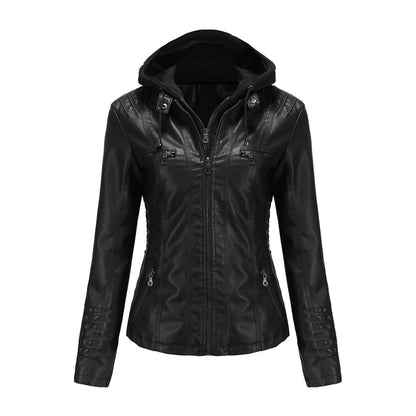 Automne Veste en cuir style tendance pour femme