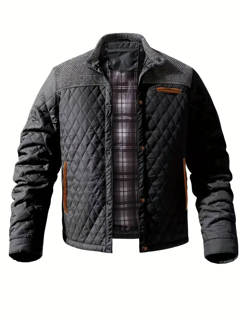 Veste matelassée homme col montant chaude isolée