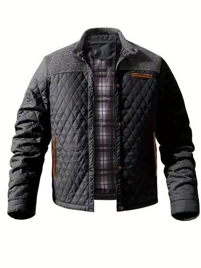 Veste matelassée homme col montant chaude isolée