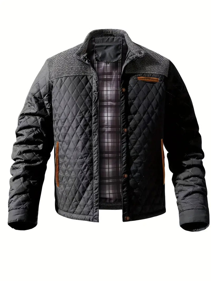 Veste matelassée homme col montant chaude isolée