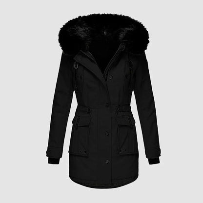 Veste d'hiver imperméable élégante et chaude pour femme