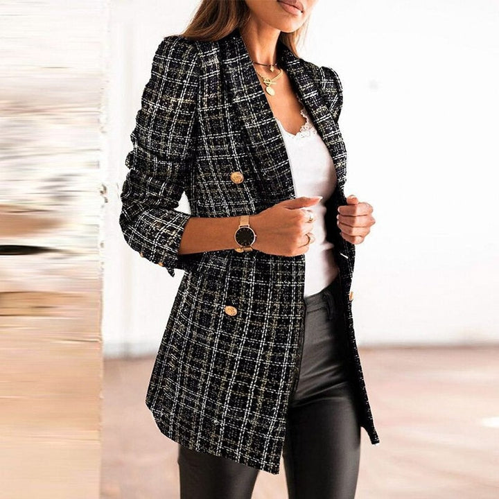 Blazer Femme Automne Élégant Tendance