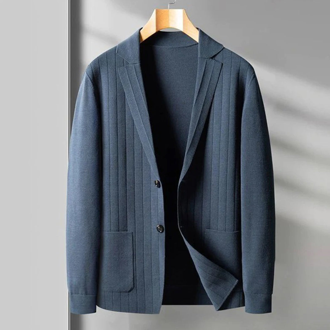 Blazer homme moderne col V boutonné