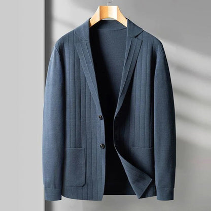 Blazer homme moderne col V boutonné
