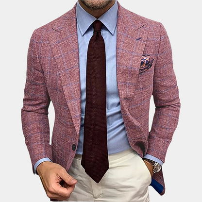 Blazer Homme Élégant Coupe Ajustée