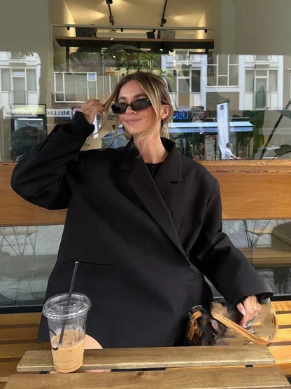 Veste oversize pour femme, style automne