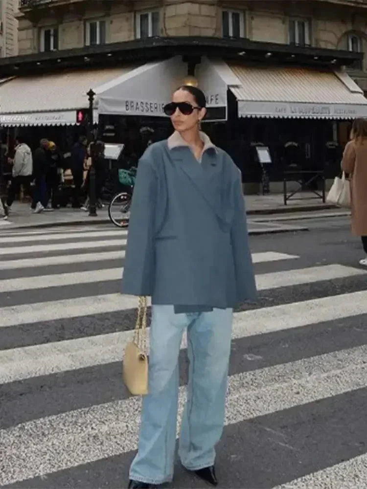 Veste oversize pour femme, style automne