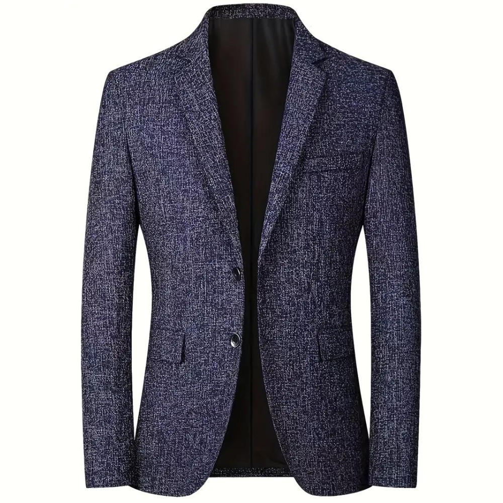 Blazer pour homme Simple boutonnage Coupe ajustée moderne