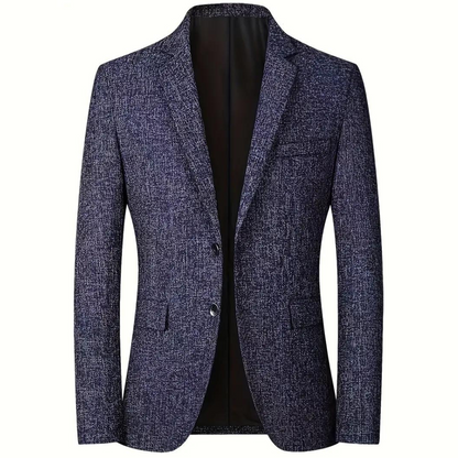Blazer pour homme Simple boutonnage Coupe ajustée moderne