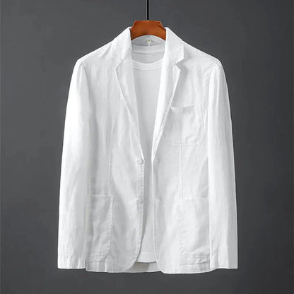 Blazer en lin léger pour homme, veste d'été