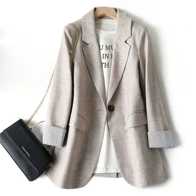 Damen Blazer mit Tasche - Elegant und Lässig - IdealeKleiden