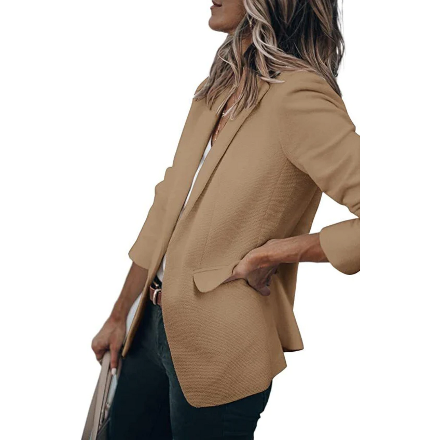 Blazer femme coupe moderne ouverte