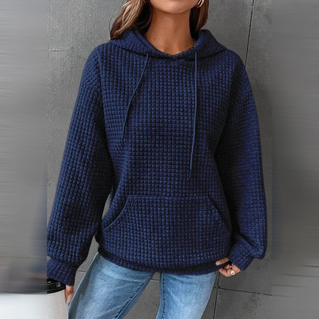 Sweat-shirt à capuche femme chaud hiver classique