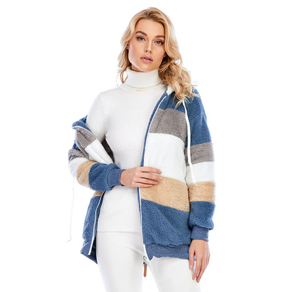 Veste douillette femme chaude angora