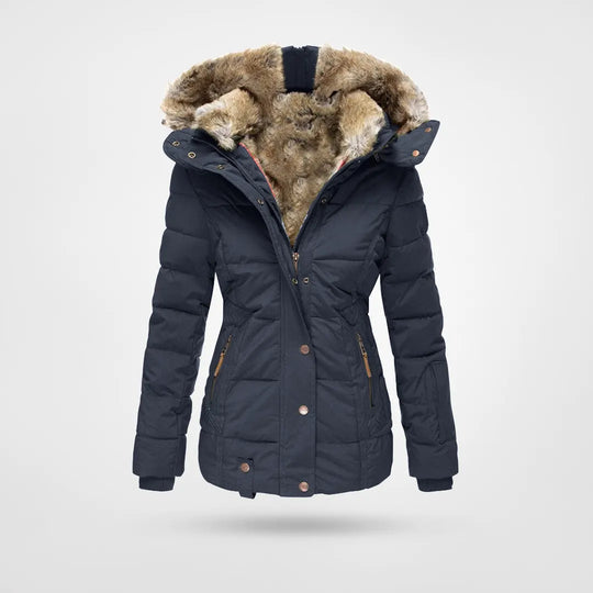 Veste d'hiver élégante Doublure chaude Capuche