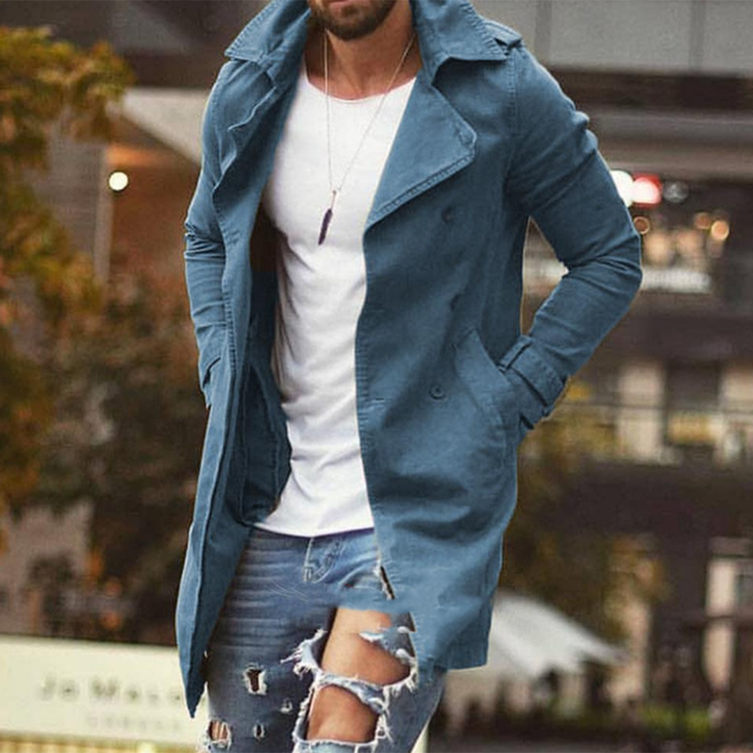 Veste d'hiver longue élégante pour homme