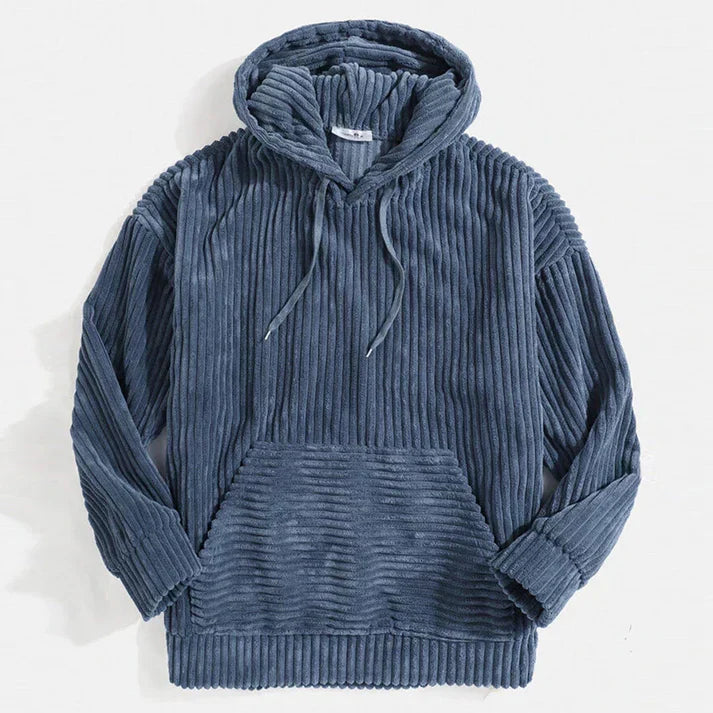 Kapuzenpullover Cord Rippen Optik - IdealeKleiden