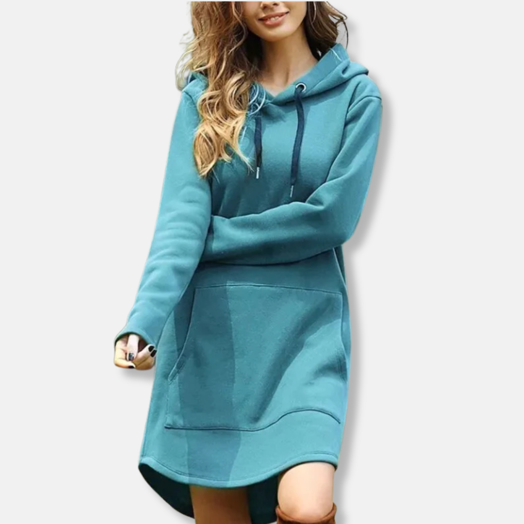 Robe sweat à capuche confortable en coton