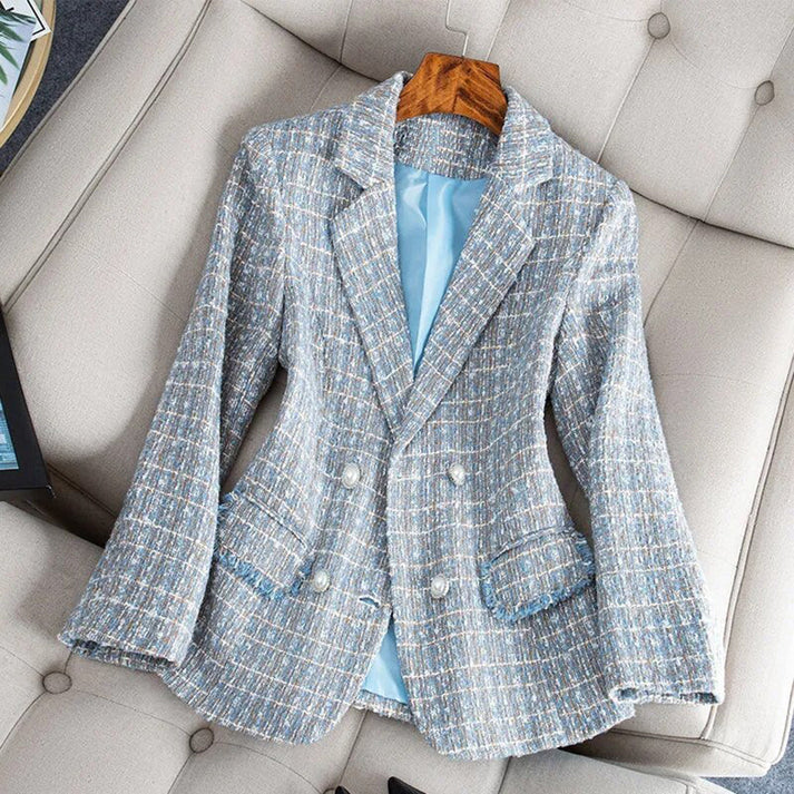 Blazer élégant pour femme en tweed