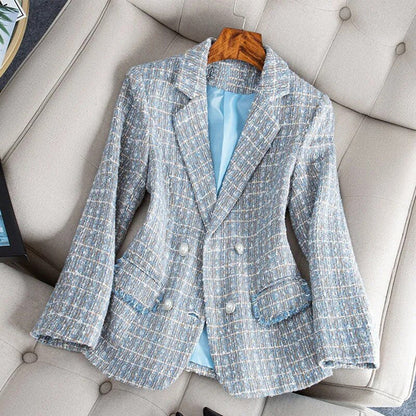 Blazer élégant pour femme en tweed