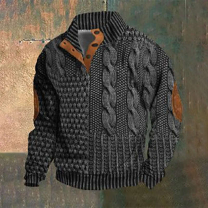 Chemise homme rétro style décontracté manches longues