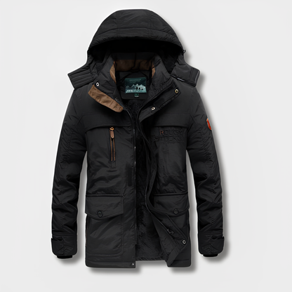 Veste militaire hiver capuche chaude