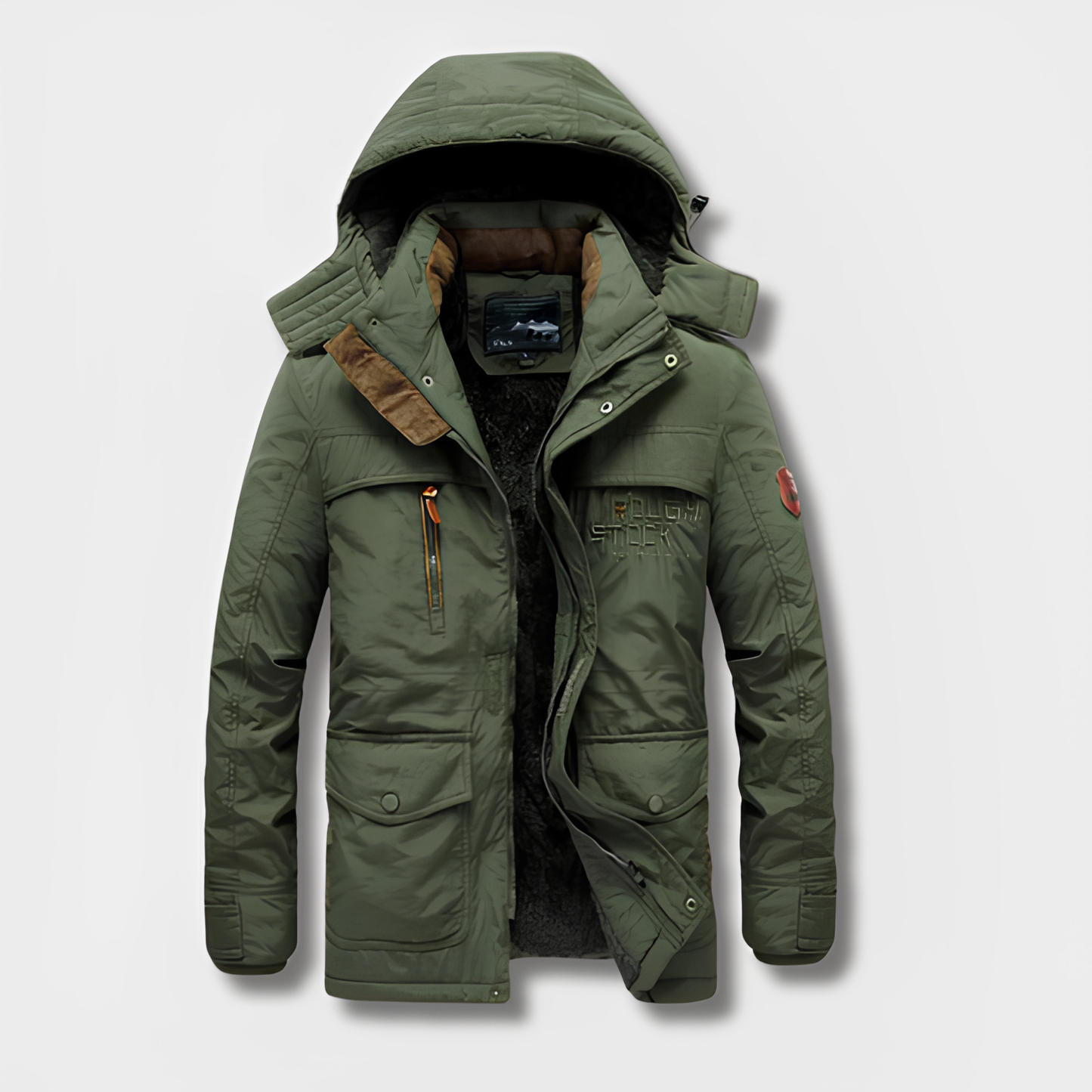 Veste militaire hiver capuche chaude