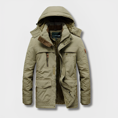 Veste militaire hiver capuche chaude
