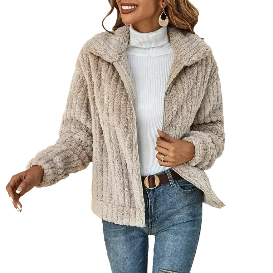 Veste polaire femme de luxe élégante